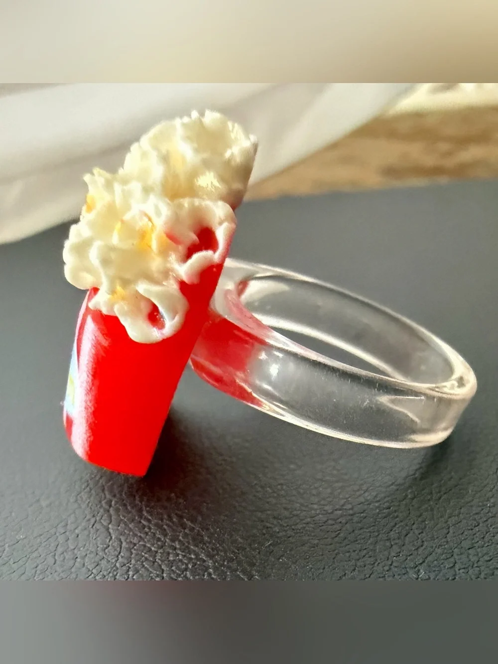 Miniature Popcorn Statement Ring 🍿